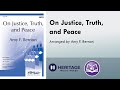 On justice truth and peace satb  amy f bernon