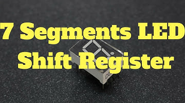 Display a 7 segments 1 digit LED using a shift register 74HC595