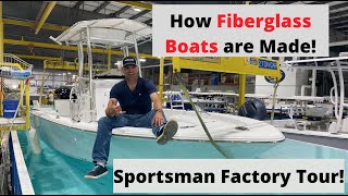 How Fiberglass Boats Are Made: I Toured Sportsman Boats Factory and was BLOWN Away