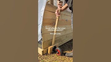 SUPER EASY chicken tractor wheel design 👏🏻🐔