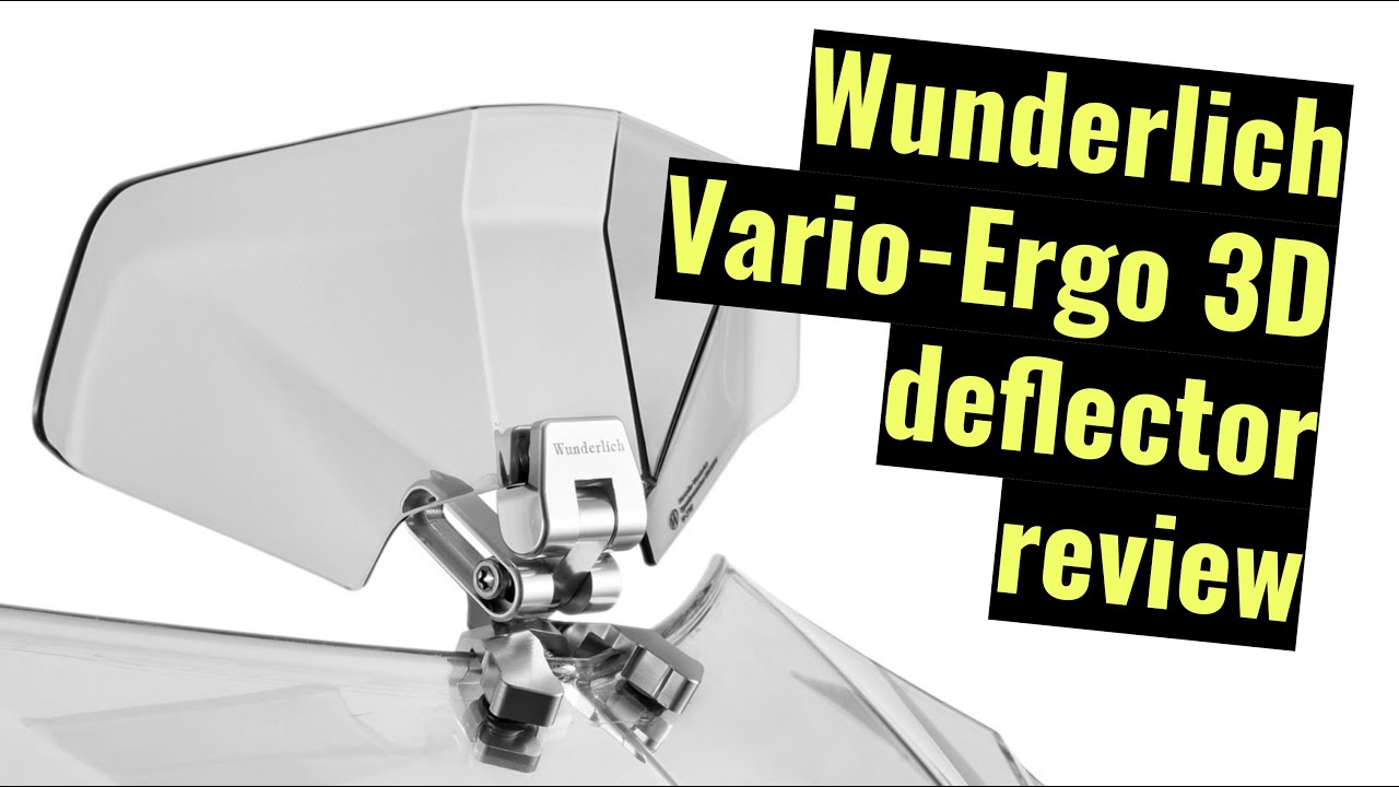 Wunderlich Vario-Ergo 3D screen deflector review - YouTube
