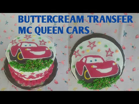 tutorial ornament mobil mc queen atau the cars cake mobil balap yang lucu rekomendasi buat kue ulang. 