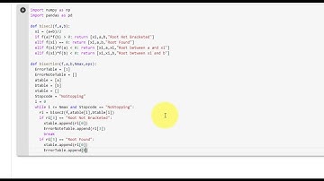 Lab 3. Part 1. Bisection Method
