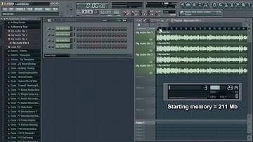 FL Studio Memory Management - Keep on Disk