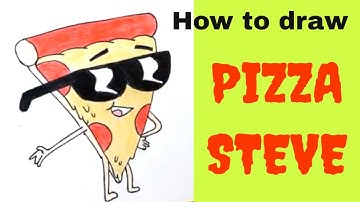 How to Draw Pizza Steve Step by Step