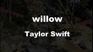 Karaoke♬ willow - taylor swift 【No Guide Melody】 Instrumental Resimi