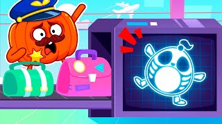 X-Ray in the Airport ✈️ Learn Airport Safety Rules for Kids with Pit & Penny School 📚🥑