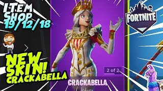 Fortnite Item Shop CRACKSHOT IS BACK + *NEW* CRACKABELLA SKIN GAMEPLAY! [December 19th, 2018]