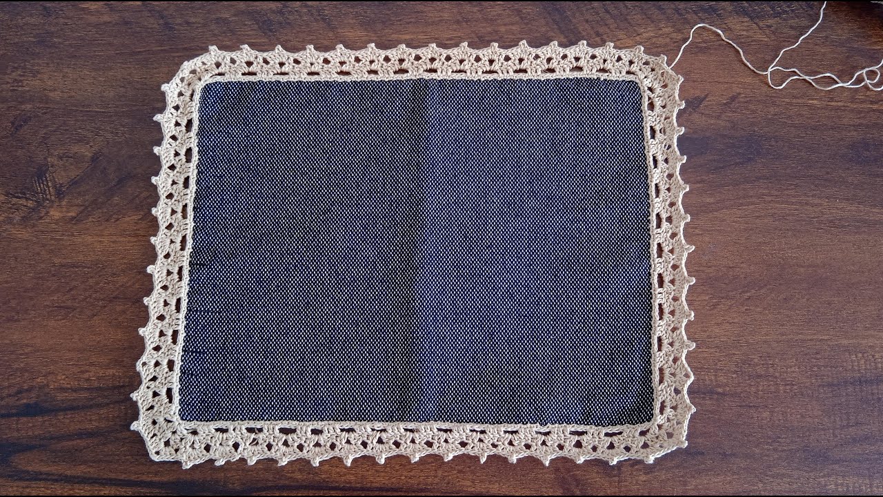 Handmade Crochet Border Tutorial | Easy Lace Edging for Fabric & Home Décor ✨