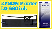 Epson Lq 690 Dot Matrix Printer How To Install The Ribbon Youtube