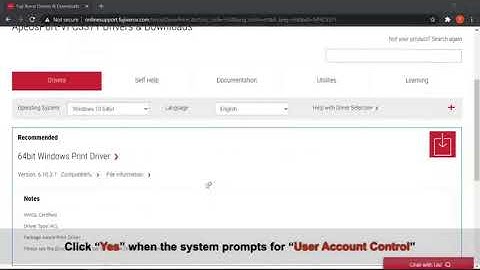 Installing Fuji Xerox printer drivers on windows