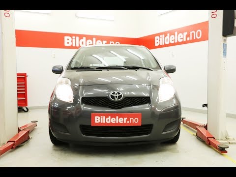 Toyota Yaris: Hvordan bytte bremseskiver og bremseklosser bak - 2006 til 2013 mod. (XP9)