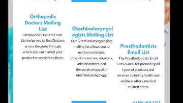 Plan A high quality Marketing Campaign With Doctors Mailing Lists