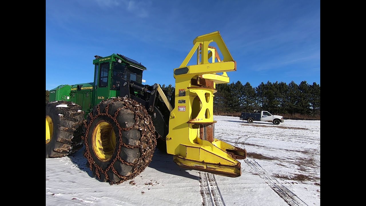 2013 Deere 843K Feller Buncher Will Be Sold At Auction! - YouTube