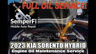 2023 Kia Sorento Hybrid Engine Oil Maintenance Service