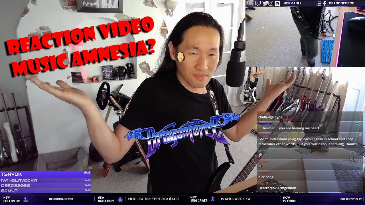 Reaction Video: DragonForce Song Herman Li Has Never Heard