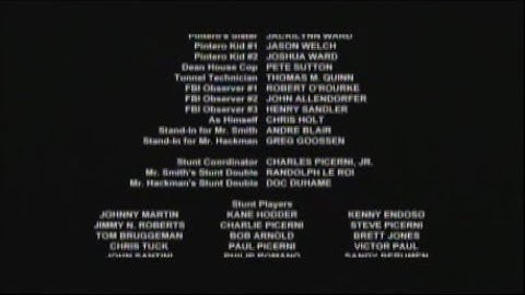 Enemy Of The State (1998) End Credits (TBS 2022)