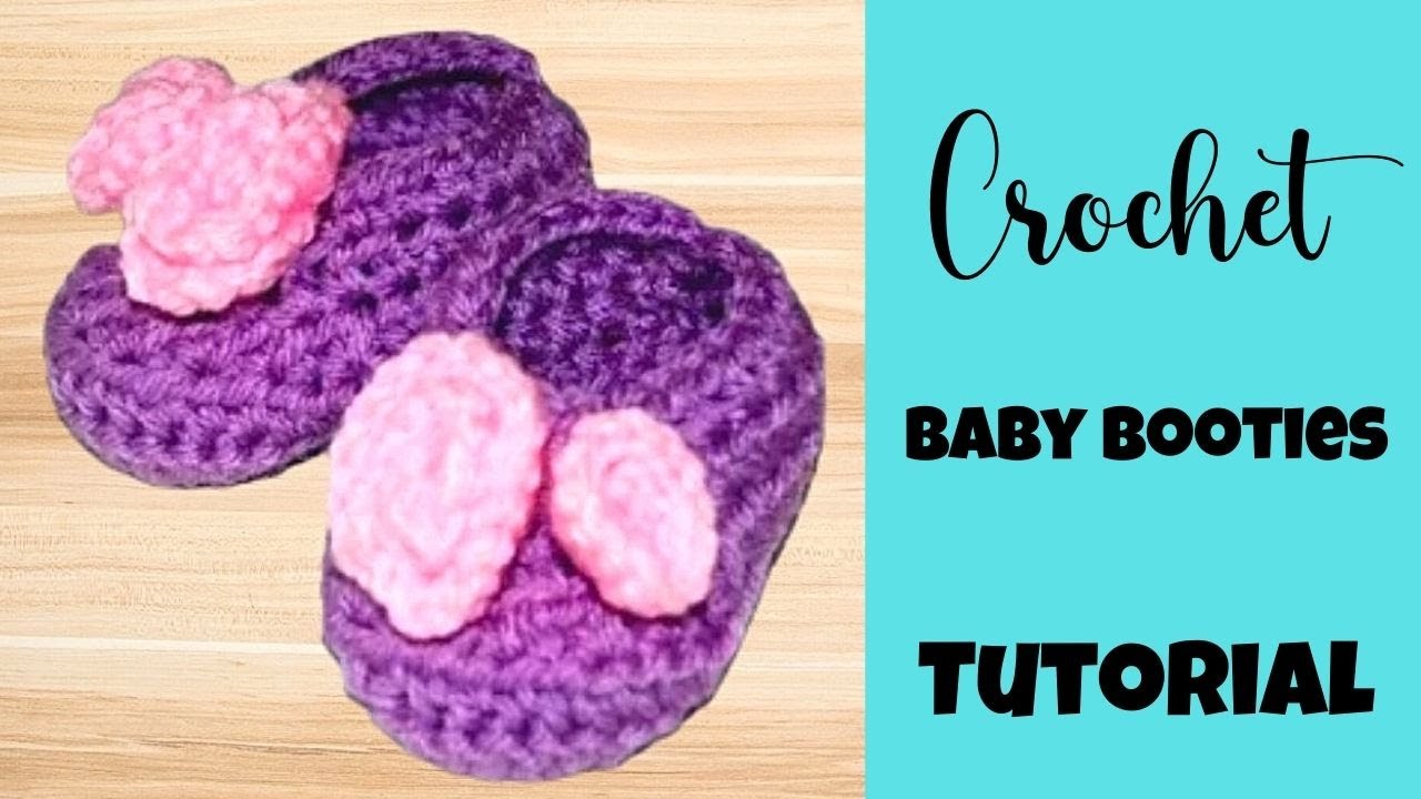 Crochet Baby Booties Tutorial for Beginners DIY Crochet Booties YouTube
