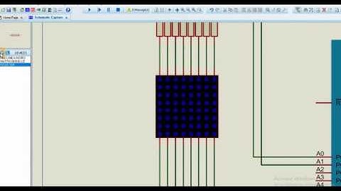 How to make a 8*8 matrix scroll letters display