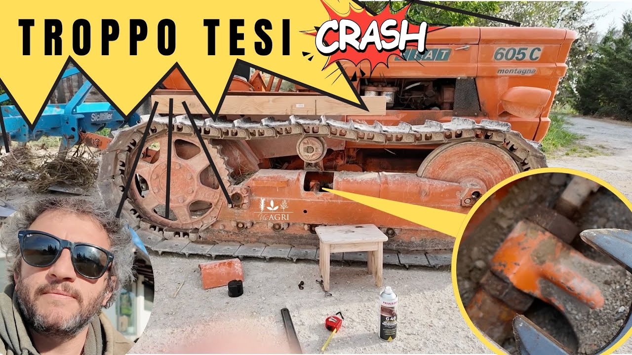 🚜 Trattore Fiat 605...Come Regolare la Tensione dei Cingoli