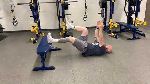 ISO Hamstring Bridge on Bench
