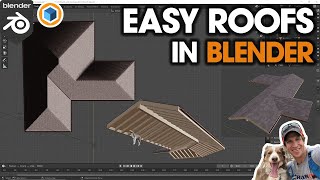 Learn to Create EASY ROOFS in Blender with Archipack!