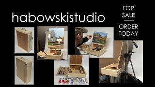 Plein Air Paintbox/Tabletop Easel For Sale - Order Now This box is built by an artist for artists. I build and sell these. The box is 90.00 + shipping. Email at: habkee27472gmail.com to order.