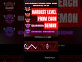 THE HARDEST LEVELS FROM EACH DEMON DIFFICULTY 😈  #geometrydash