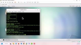 create database  and table for read only user mariadb centos 7 -hindi