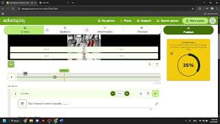 Educaplay instant showcase of video quiz creation