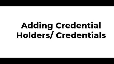 Maxpro Cloud Adding Credential Holders and Credentials in Access Control