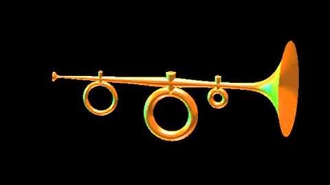 Digital construction and sound simulation of a novel brass instrument