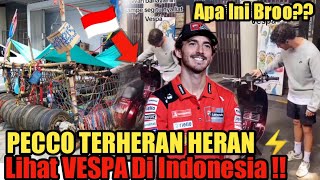 Bikin Melongo Rider MotoGP⚡Pecco Bagnaia Terheran-heran Lihat Motor Vespa Di Indonesia