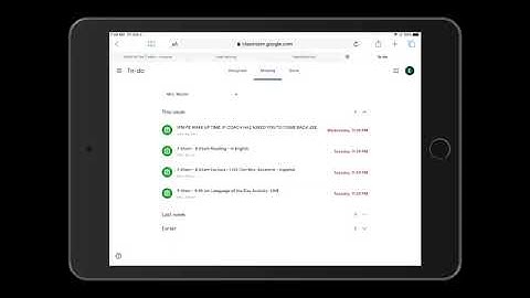 How to check for missing work on Google Classroom