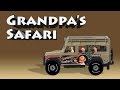 Safari grandpa  sort gorilla girafe lion tigre et elephant