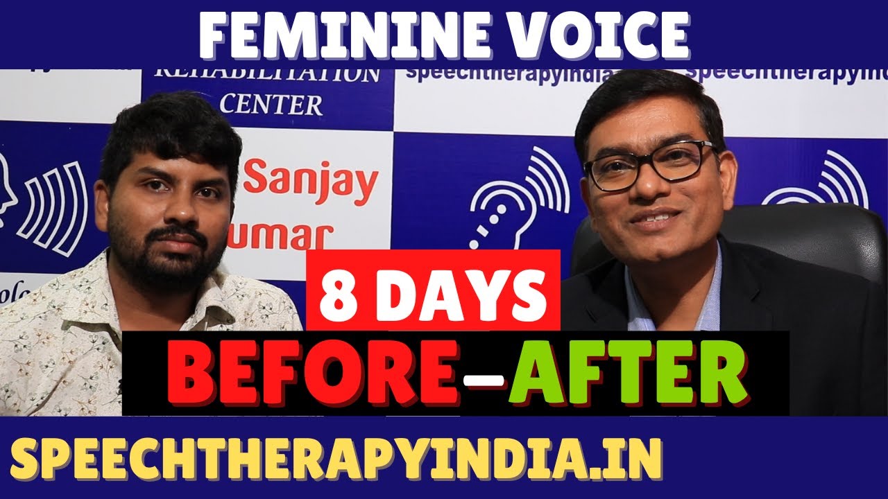 PrePost High Pitch Voice Feminine Voice Therapy 8 Days By SLP