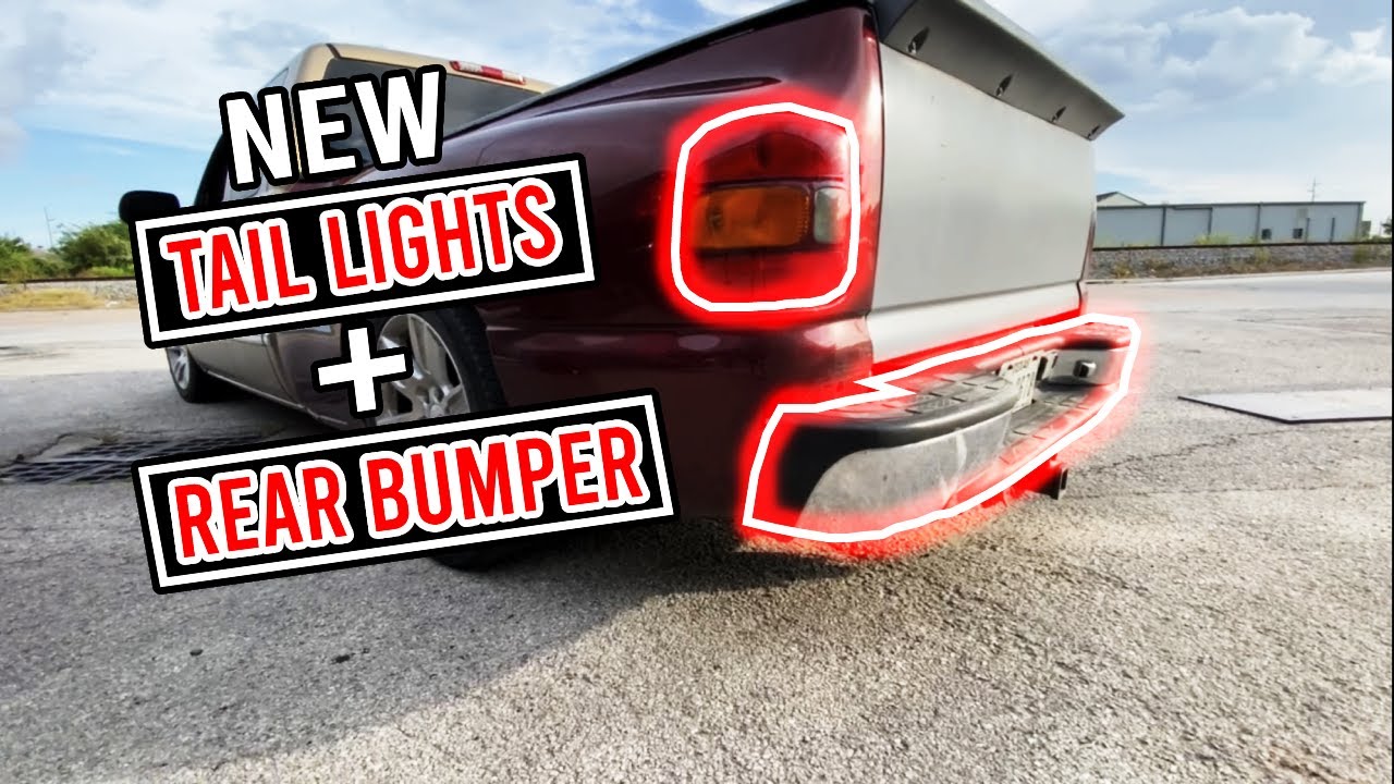 INSTALLING REAR STEPSIDE BUMPER AND TAIL LIGHTS 2000 GMC SIERRA YouTube