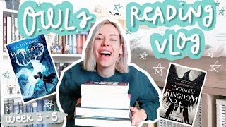 BIRTHDAY BOOKMAIL, HARRY POTTER (TATTOOS) & TBR CHANGES  OWLs READING VLOG WEEK 3-5