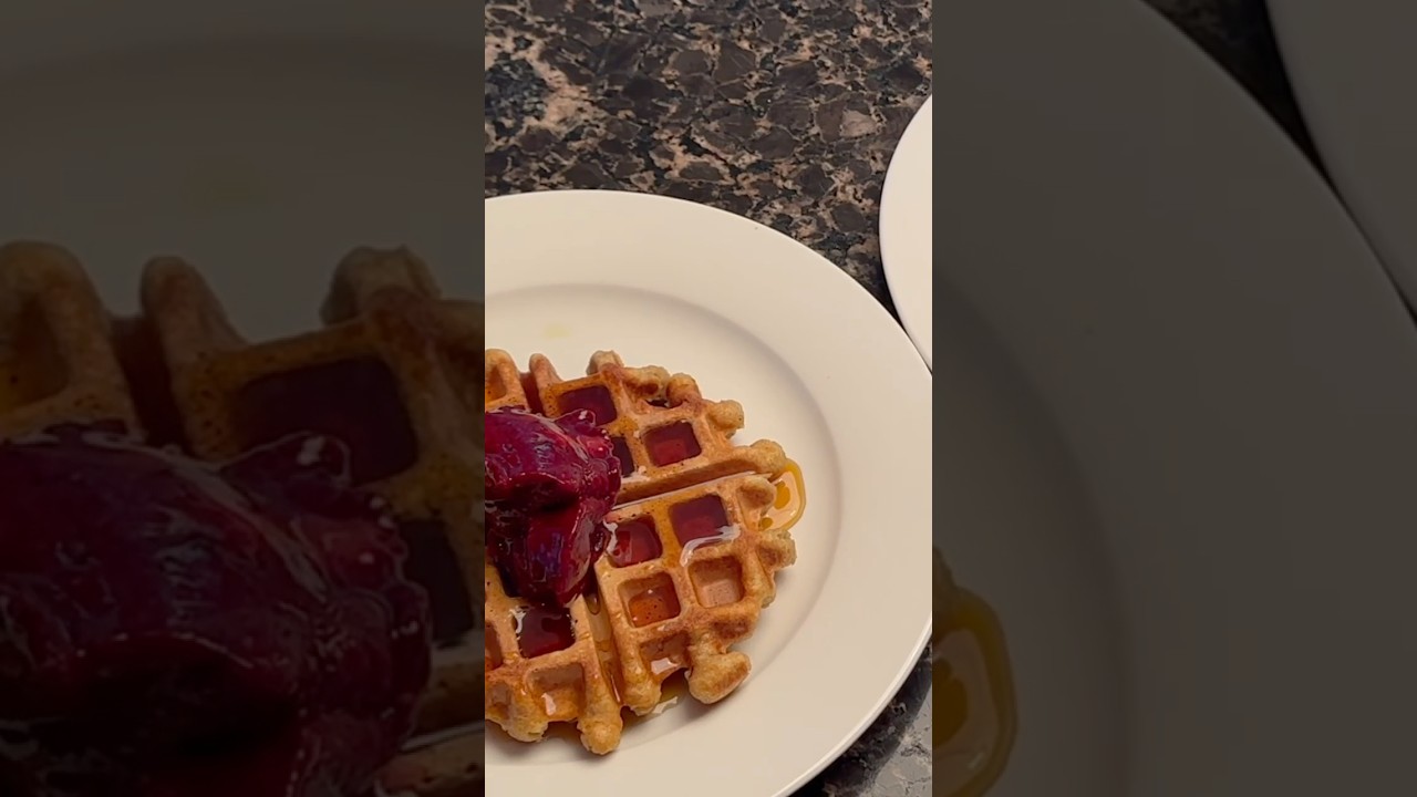No Sugar - Quick & Easy 3 Ingredient Waffles (wholegrain) 