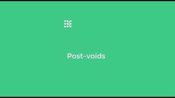 Post-void an item or transaction in KRISP POS