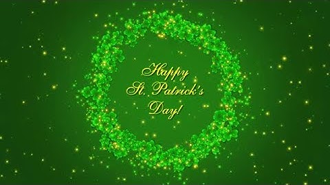 Shamrock Garland For St. Patrick