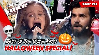 FREAKY & SPOOKY songs in The Voice Kids! 🎃🦇 | TOP 10: Halloween Special