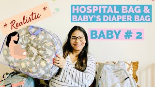 *REALISTIC* WHAT'S IN MY HOSPITAL & BABY'S DIAPER BAG | BABY # 2 |