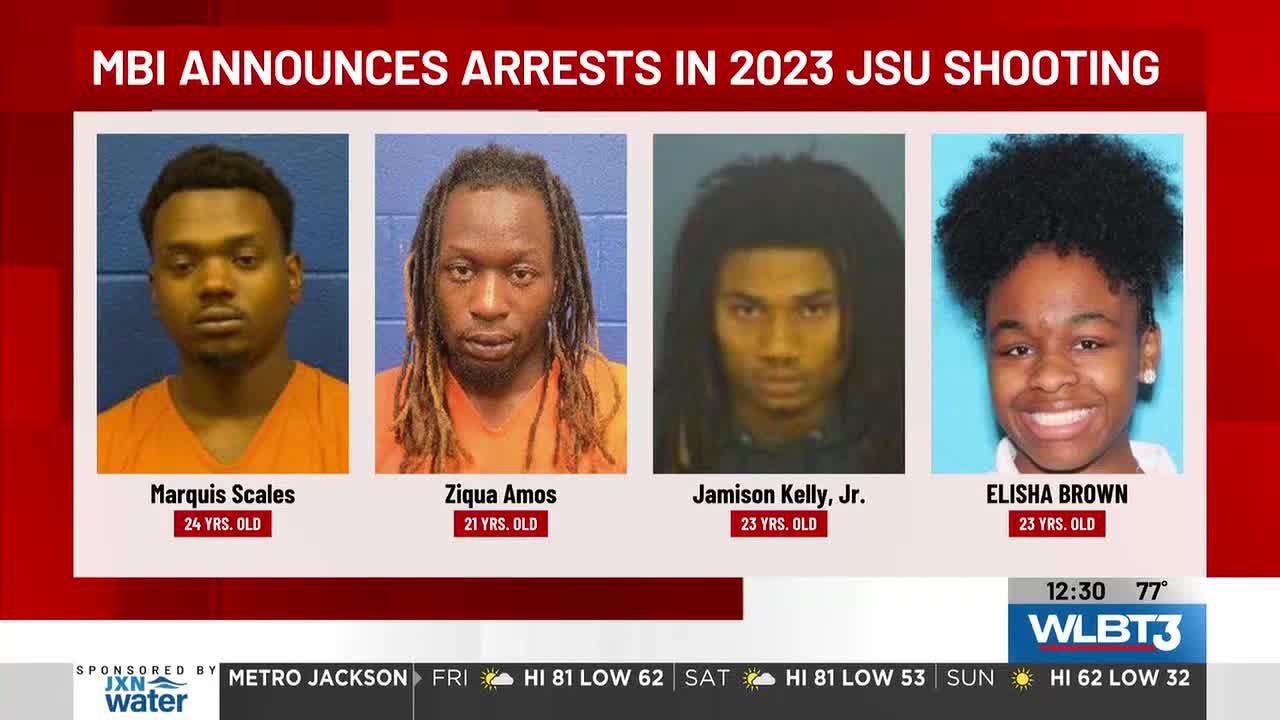 Four arrested in connection to 2023 JSU homicide