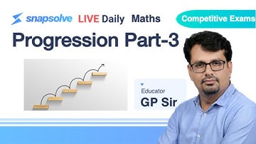 ⭕ Aptitude Building Series | Progression Part-3 | GP Sir | #Aptitude #Exams #Tricks #Quiz