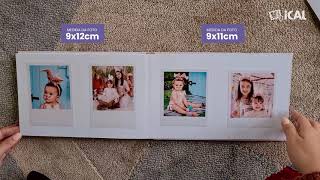 Álbum Autoadesivo para Fotos Polaroid e Instax 5x8 até 10x12