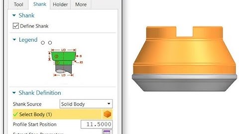 Simplified Shank Creation in NX CAM