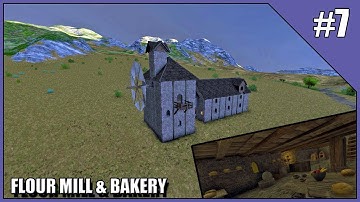 Medieval Engineers S1 E7 - Timelapse Flour Mill & Bakery