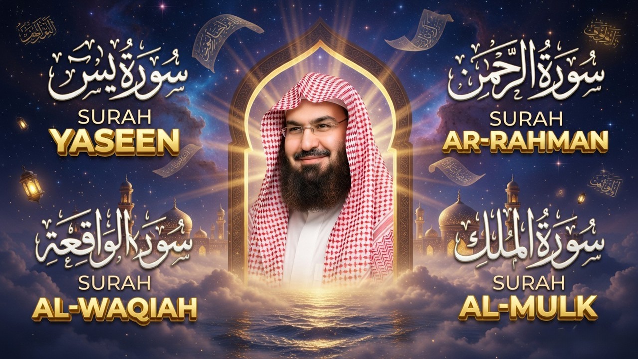 Surah Yaseen | Surah Rahman | Surah Waqiah | Surah Mulk (Complete)Beautiful Recitation by Al Sudais
