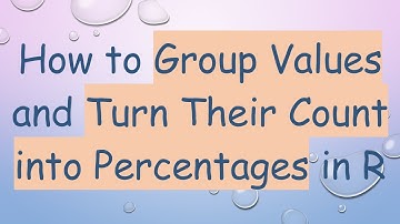 How to Group Values and Turn Their Count into Percentages in R
